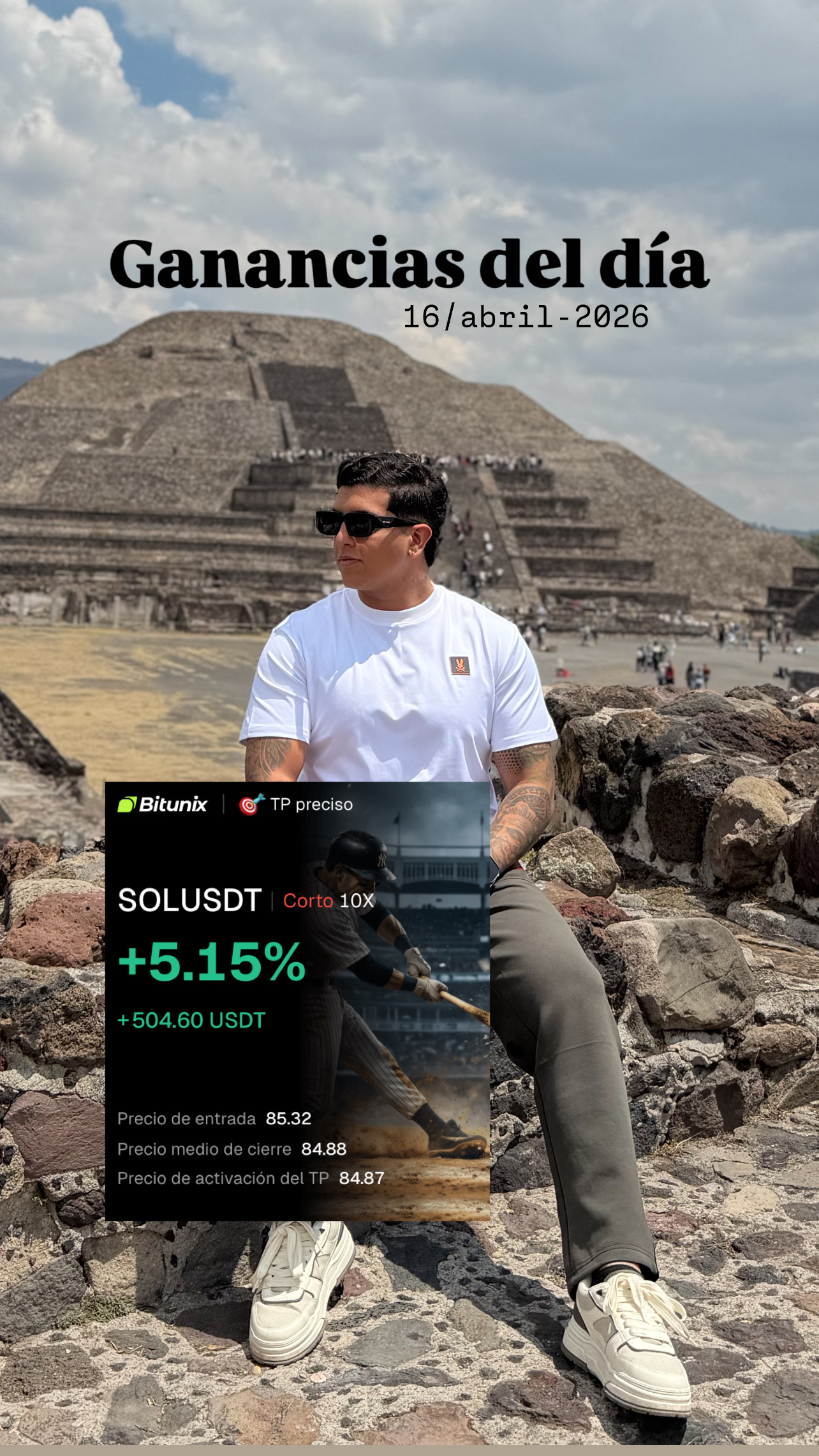 Ganancias 16 abril - +$504 USDT